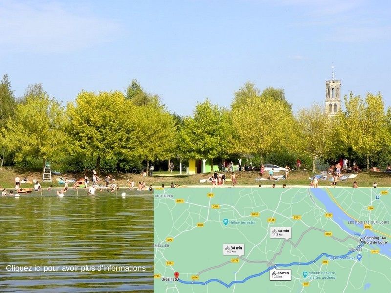 plan d'eau baignade a Gennes Val de Loire 